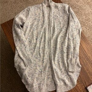 Loft Cozy Speckled Open Cardigan